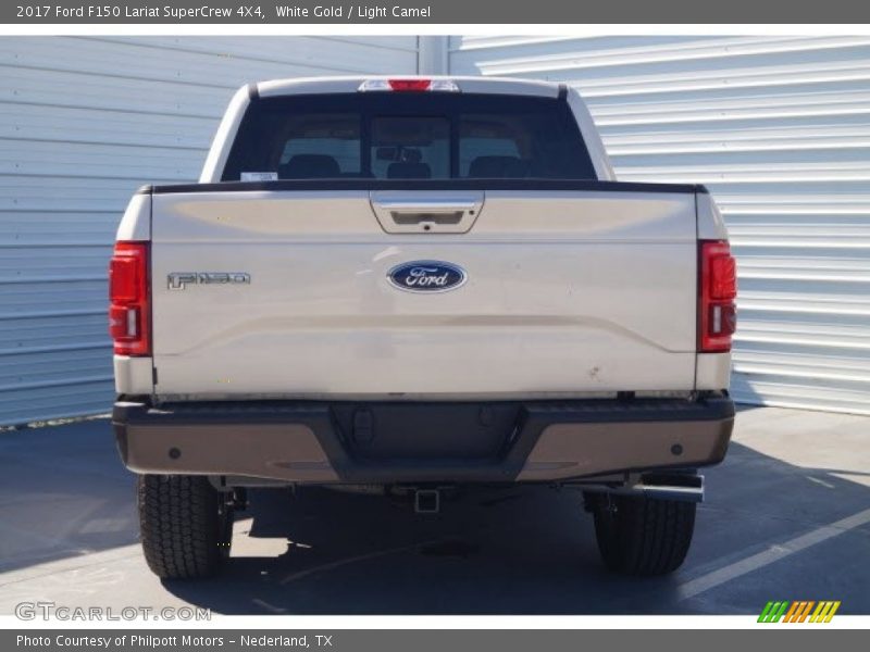 White Gold / Light Camel 2017 Ford F150 Lariat SuperCrew 4X4