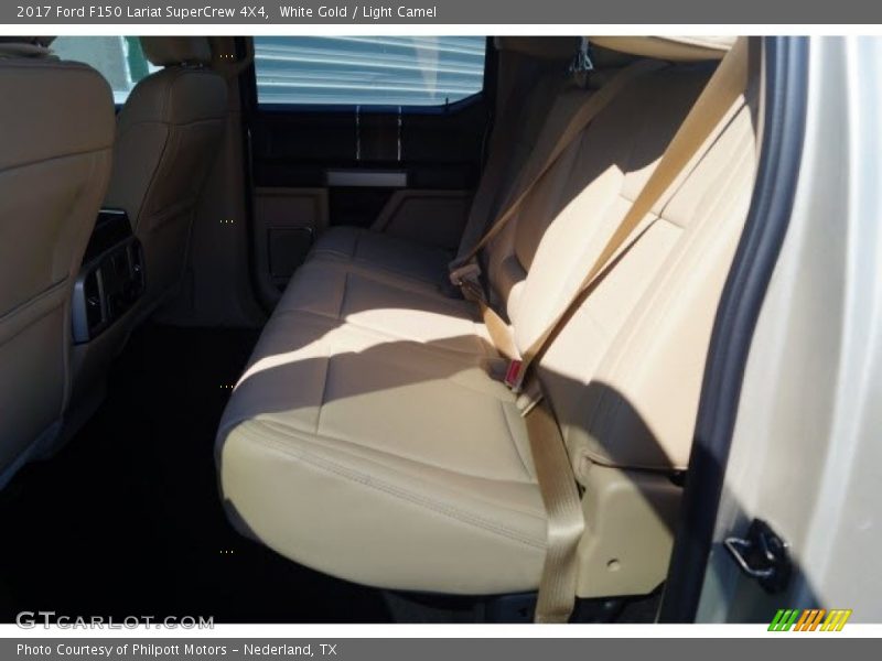 White Gold / Light Camel 2017 Ford F150 Lariat SuperCrew 4X4