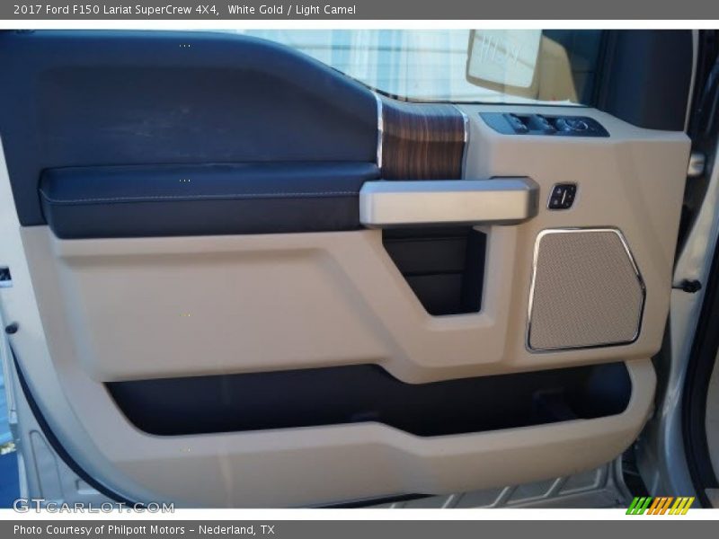 White Gold / Light Camel 2017 Ford F150 Lariat SuperCrew 4X4