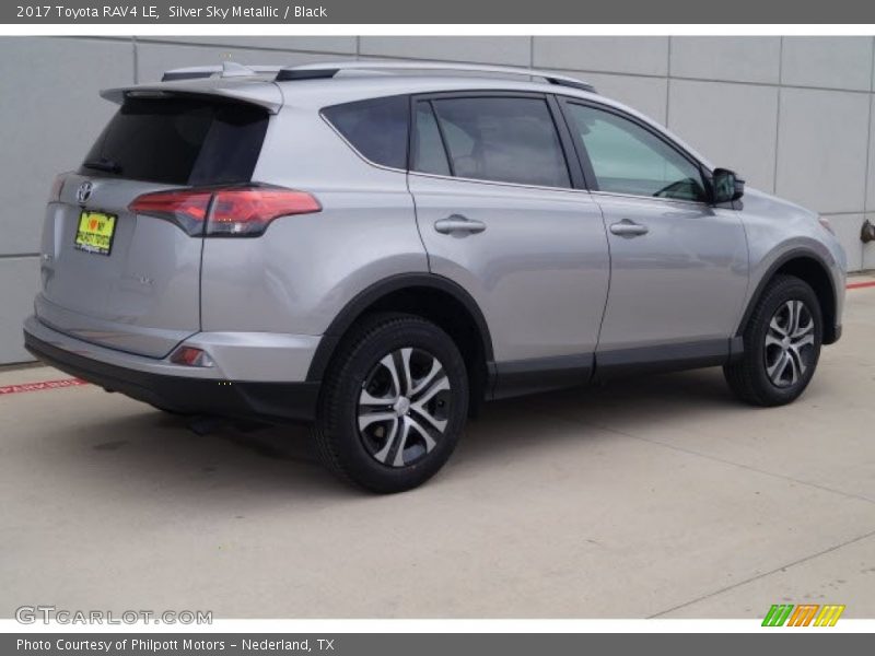 Silver Sky Metallic / Black 2017 Toyota RAV4 LE