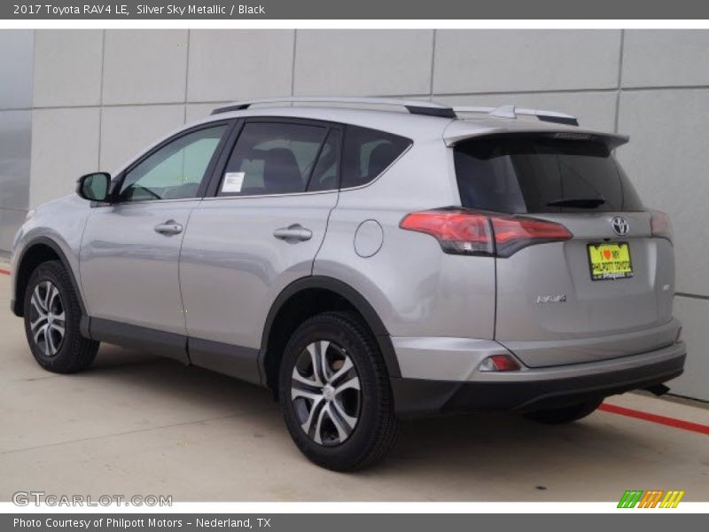 Silver Sky Metallic / Black 2017 Toyota RAV4 LE