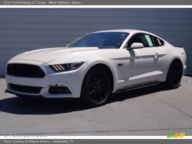 White Platinum / Ebony 2017 Ford Mustang GT Coupe