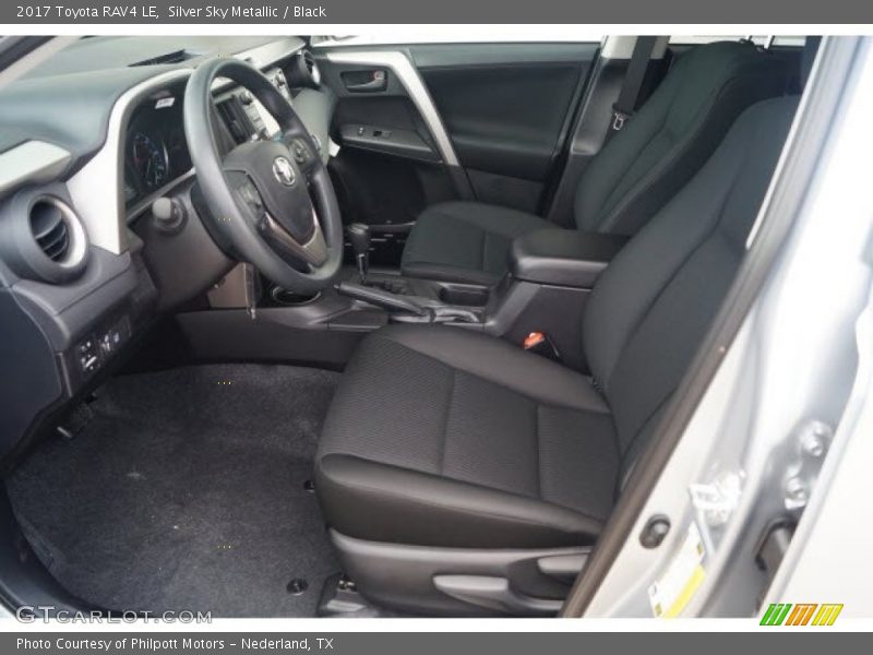 Silver Sky Metallic / Black 2017 Toyota RAV4 LE
