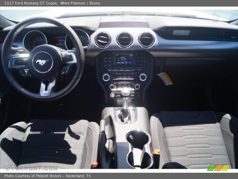 White Platinum / Ebony 2017 Ford Mustang GT Coupe
