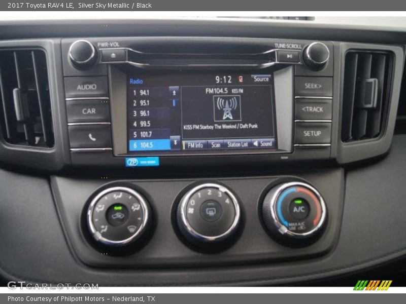Silver Sky Metallic / Black 2017 Toyota RAV4 LE