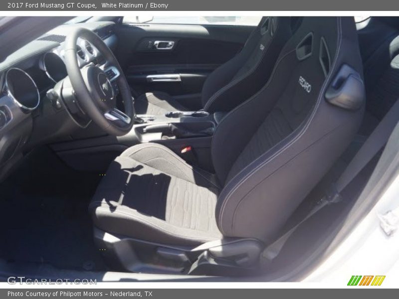White Platinum / Ebony 2017 Ford Mustang GT Coupe