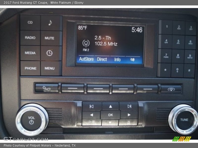 White Platinum / Ebony 2017 Ford Mustang GT Coupe