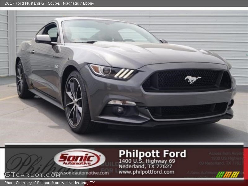 Magnetic / Ebony 2017 Ford Mustang GT Coupe