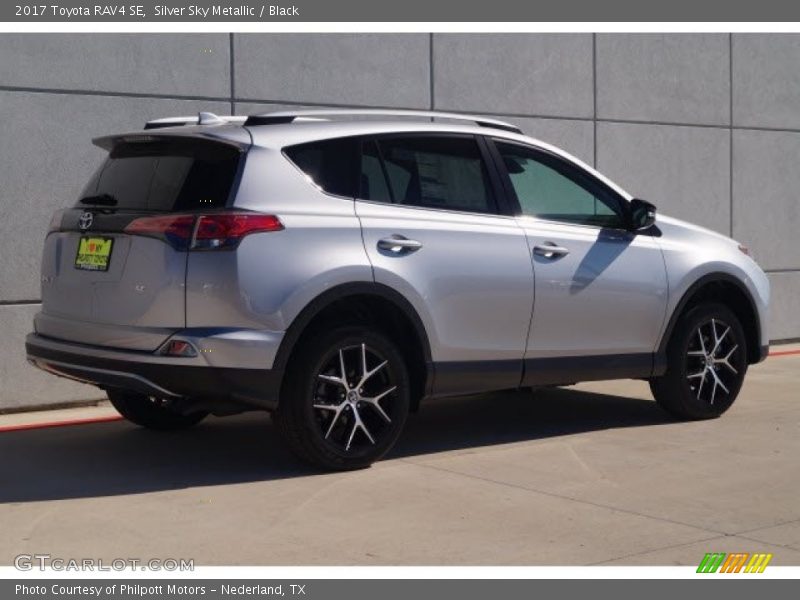 Silver Sky Metallic / Black 2017 Toyota RAV4 SE