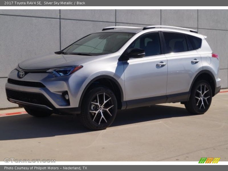 Silver Sky Metallic / Black 2017 Toyota RAV4 SE