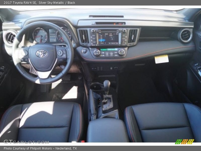 Silver Sky Metallic / Black 2017 Toyota RAV4 SE