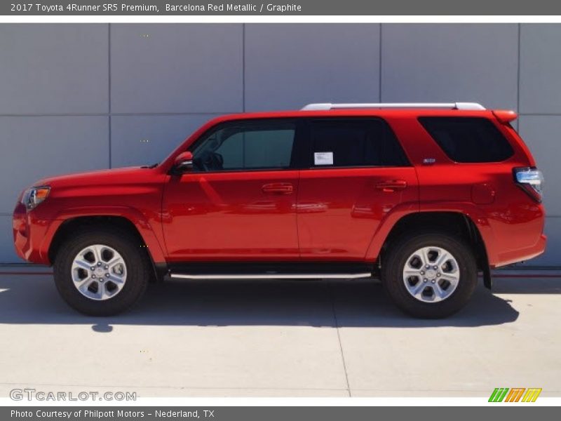 Barcelona Red Metallic / Graphite 2017 Toyota 4Runner SR5 Premium