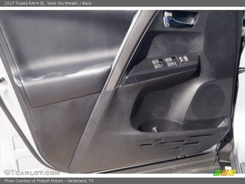 Silver Sky Metallic / Black 2017 Toyota RAV4 SE