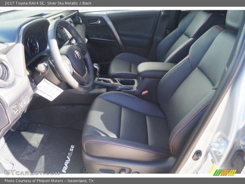 Silver Sky Metallic / Black 2017 Toyota RAV4 SE