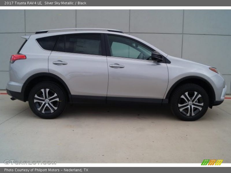 Silver Sky Metallic / Black 2017 Toyota RAV4 LE