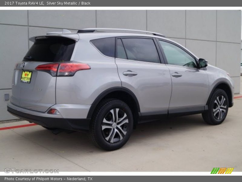 Silver Sky Metallic / Black 2017 Toyota RAV4 LE
