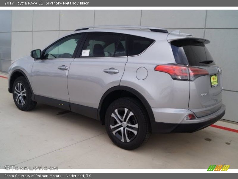 Silver Sky Metallic / Black 2017 Toyota RAV4 LE