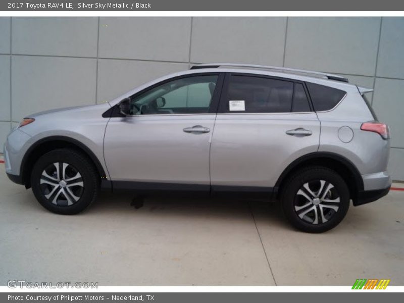 Silver Sky Metallic / Black 2017 Toyota RAV4 LE