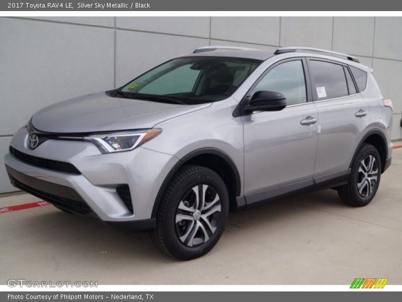 Silver Sky Metallic / Black 2017 Toyota RAV4 LE