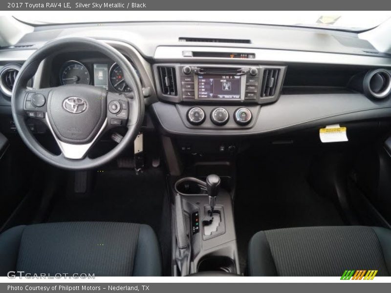 Silver Sky Metallic / Black 2017 Toyota RAV4 LE