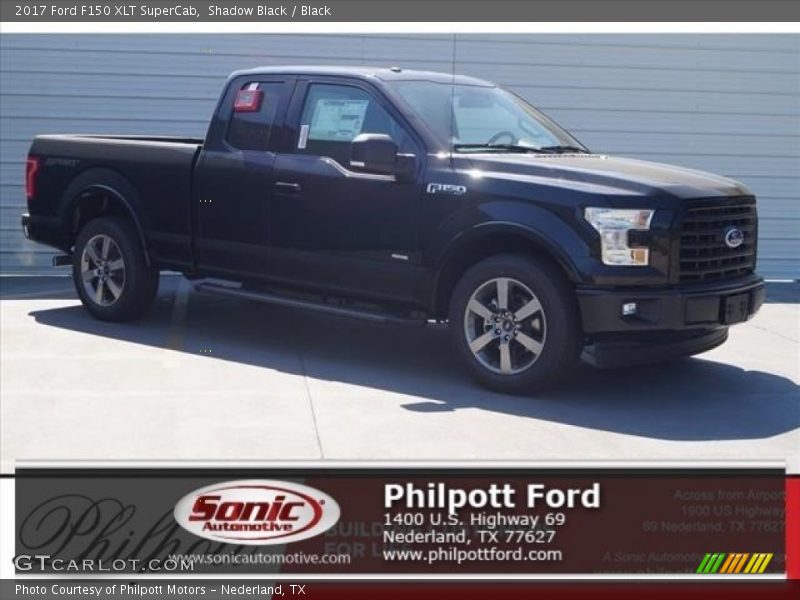 Shadow Black / Black 2017 Ford F150 XLT SuperCab