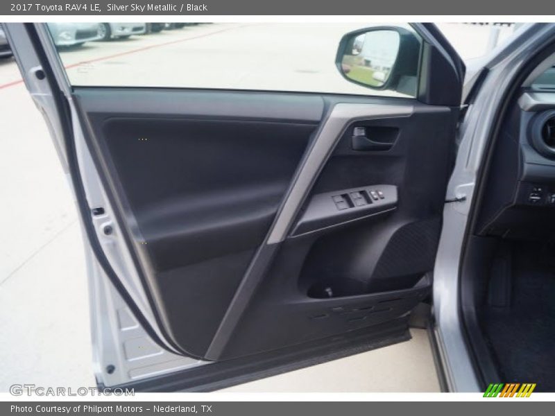Silver Sky Metallic / Black 2017 Toyota RAV4 LE
