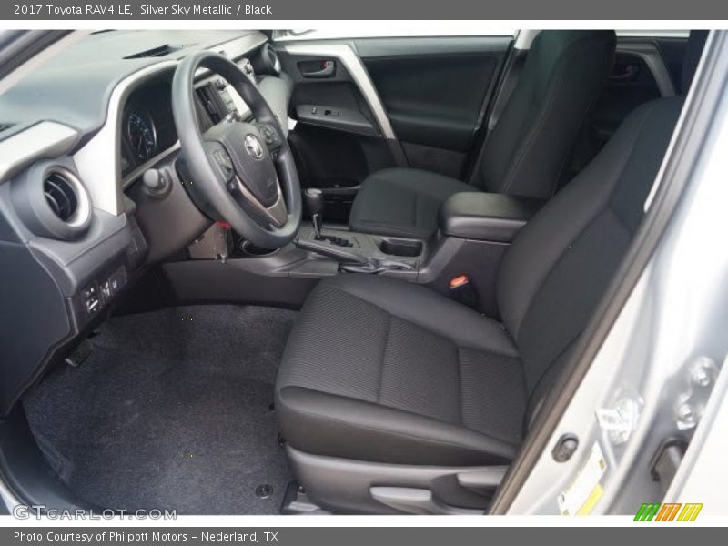 Silver Sky Metallic / Black 2017 Toyota RAV4 LE