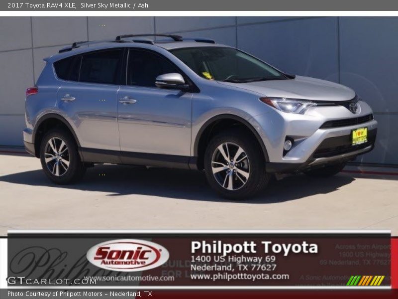 Silver Sky Metallic / Ash 2017 Toyota RAV4 XLE