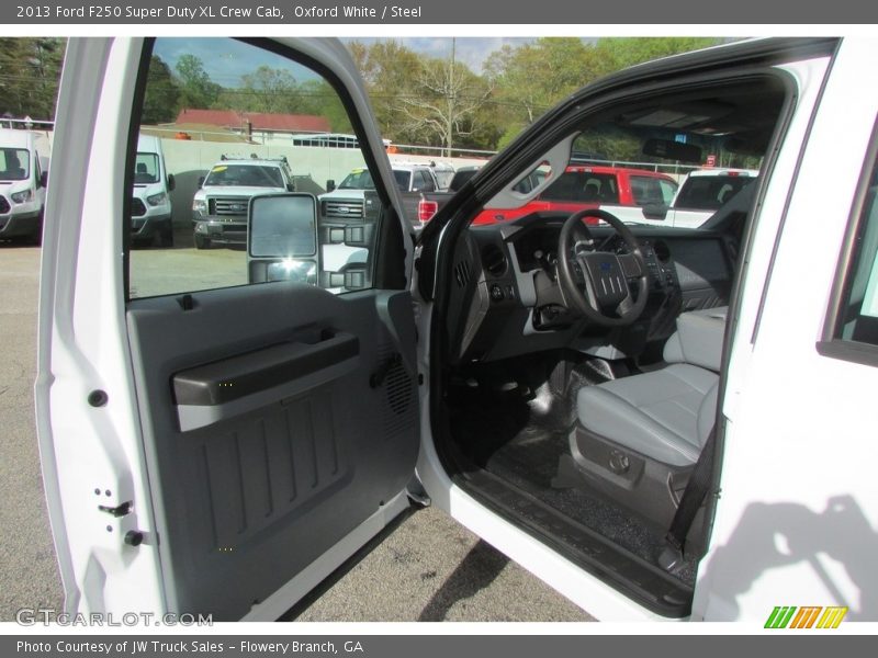 Oxford White / Steel 2013 Ford F250 Super Duty XL Crew Cab