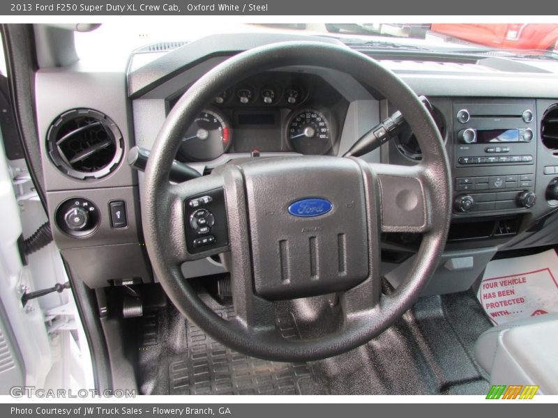 Oxford White / Steel 2013 Ford F250 Super Duty XL Crew Cab