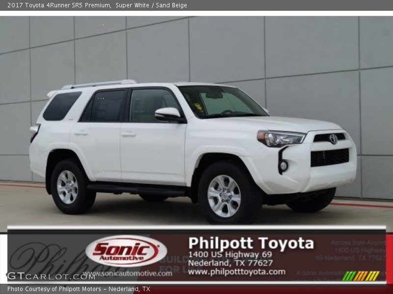 Super White / Sand Beige 2017 Toyota 4Runner SR5 Premium