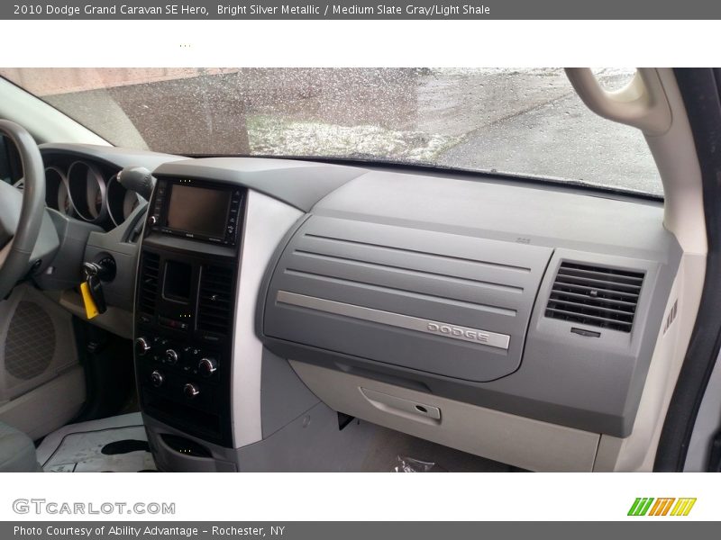Bright Silver Metallic / Medium Slate Gray/Light Shale 2010 Dodge Grand Caravan SE Hero