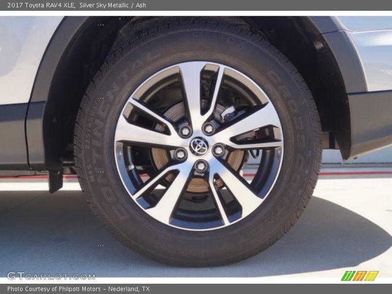 Silver Sky Metallic / Ash 2017 Toyota RAV4 XLE