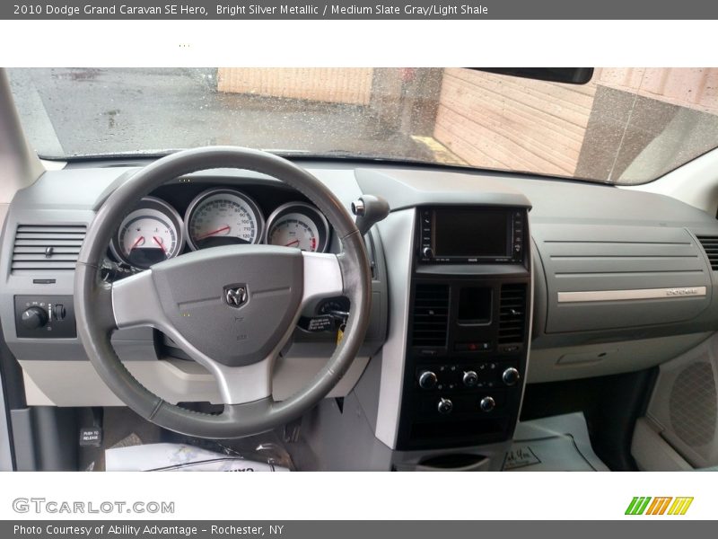 Bright Silver Metallic / Medium Slate Gray/Light Shale 2010 Dodge Grand Caravan SE Hero