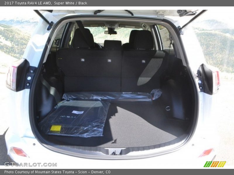 Super White / Black 2017 Toyota RAV4 LE AWD