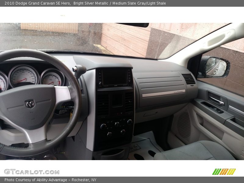Bright Silver Metallic / Medium Slate Gray/Light Shale 2010 Dodge Grand Caravan SE Hero