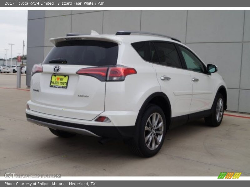 Blizzard Pearl White / Ash 2017 Toyota RAV4 Limited