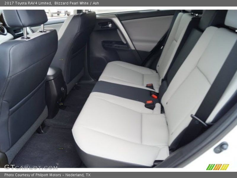 Blizzard Pearl White / Ash 2017 Toyota RAV4 Limited
