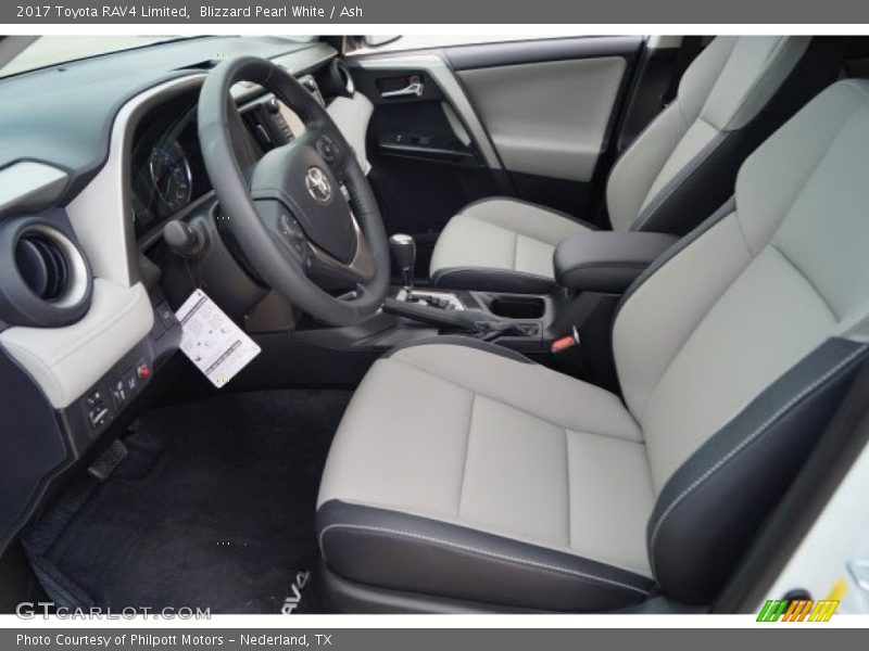 Blizzard Pearl White / Ash 2017 Toyota RAV4 Limited