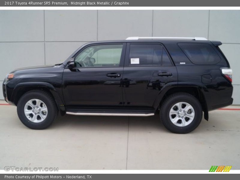 Midnight Black Metallic / Graphite 2017 Toyota 4Runner SR5 Premium
