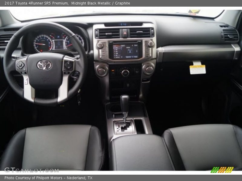 Midnight Black Metallic / Graphite 2017 Toyota 4Runner SR5 Premium