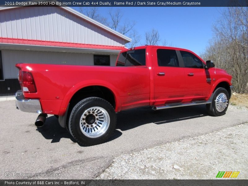 Flame Red / Dark Slate Gray/Medium Graystone 2011 Dodge Ram 3500 HD Big Horn Crew Cab 4x4 Dually