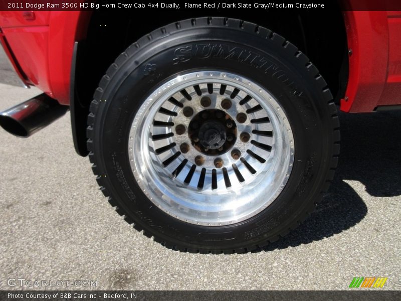 Flame Red / Dark Slate Gray/Medium Graystone 2011 Dodge Ram 3500 HD Big Horn Crew Cab 4x4 Dually