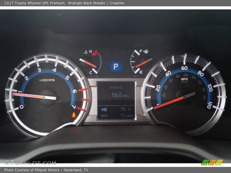 Midnight Black Metallic / Graphite 2017 Toyota 4Runner SR5 Premium