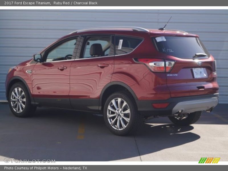 Ruby Red / Charcoal Black 2017 Ford Escape Titanium