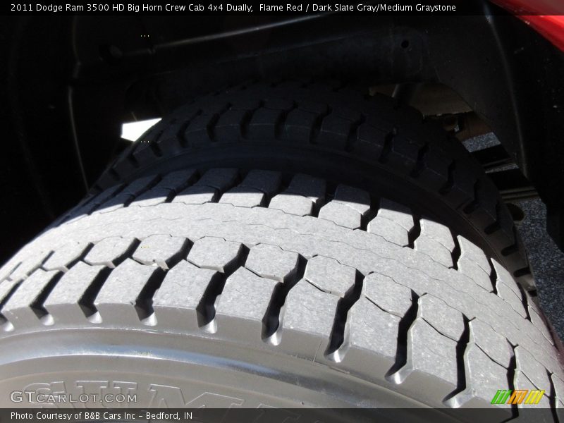Flame Red / Dark Slate Gray/Medium Graystone 2011 Dodge Ram 3500 HD Big Horn Crew Cab 4x4 Dually