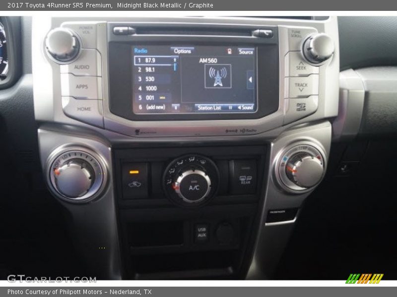 Midnight Black Metallic / Graphite 2017 Toyota 4Runner SR5 Premium