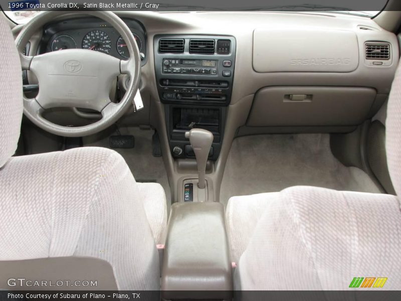 Satin Black Metallic / Gray 1996 Toyota Corolla DX