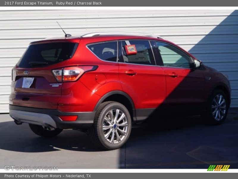Ruby Red / Charcoal Black 2017 Ford Escape Titanium