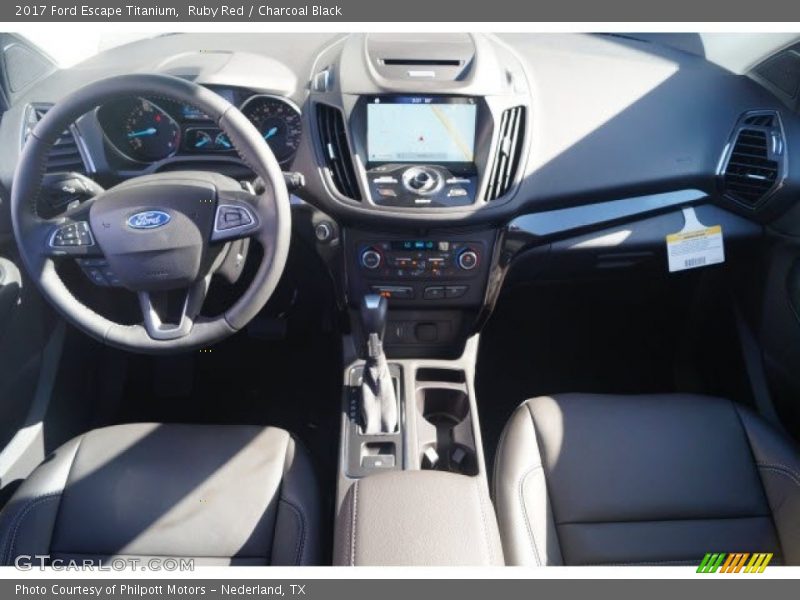 Ruby Red / Charcoal Black 2017 Ford Escape Titanium